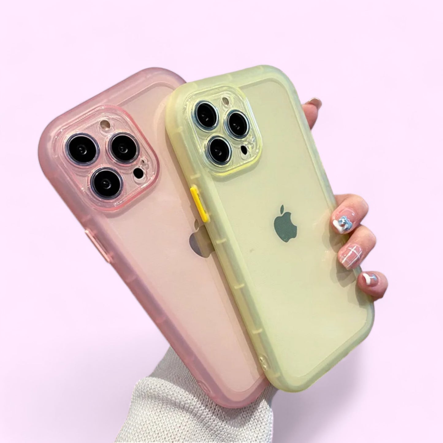 Pastel Colors Transparent Phone Cases for iPhone - Sleek Protection with a Colorful Twist-the lalezar