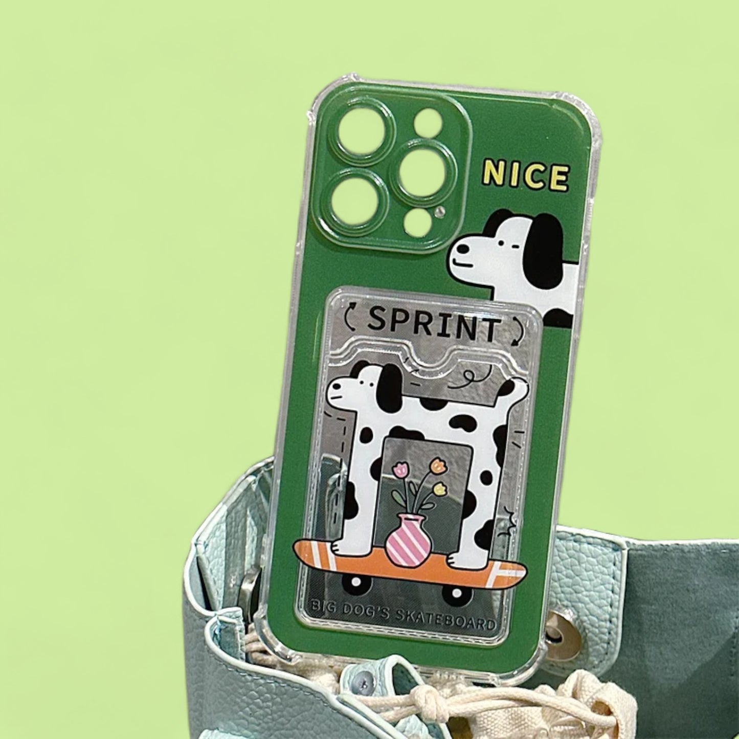 Playful Puppy Wallet Phone Case - Secure and Adorable Protection-the lalezar