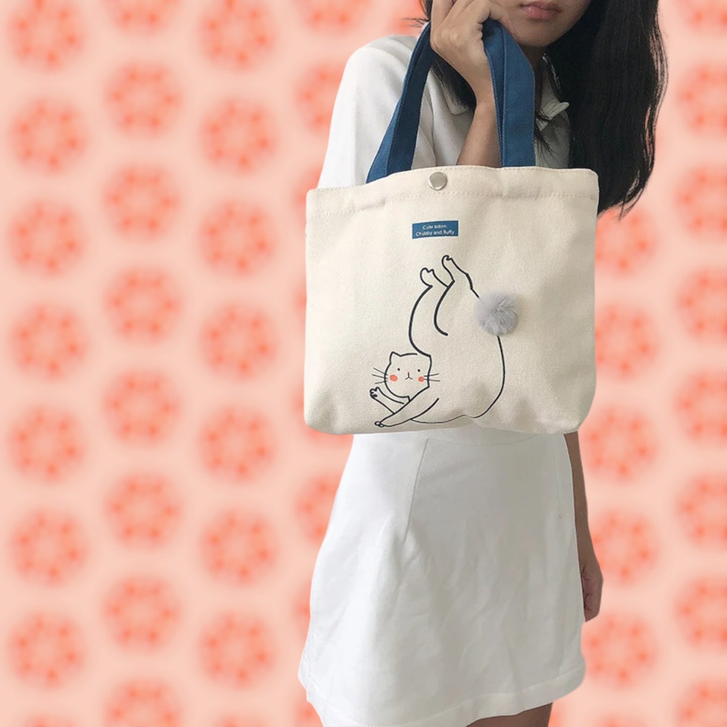 Charming Mini Canvas Tote Bag Collection - Cute Animal Designs for Daily Essentials-the lalezar