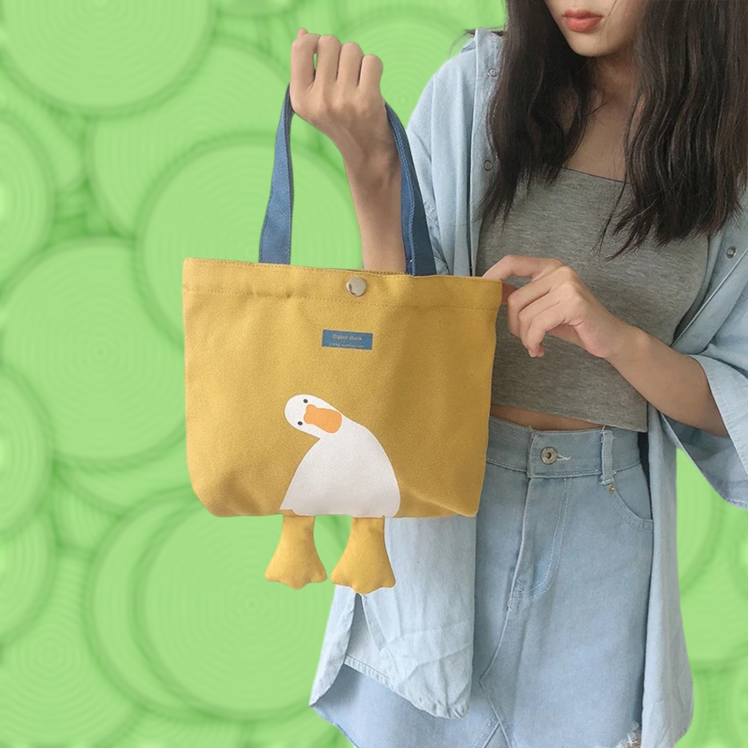 Charming Mini Canvas Tote Bag Collection - Cute Animal Designs for Daily Essentials-the lalezar