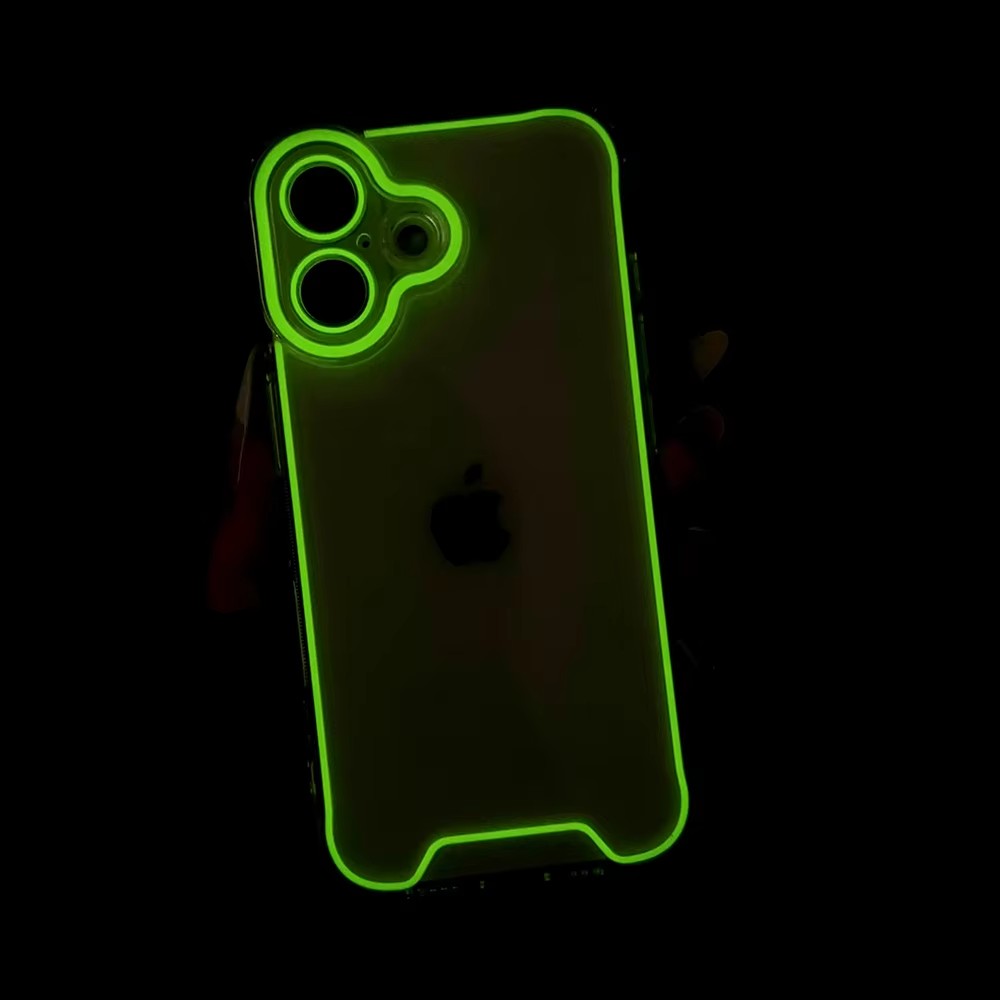 GlowGuard Neon Shockproof iPhone Case – Glow-in-the-Dark, Camera Shield & Anti-Scratch Armor-the lalezar