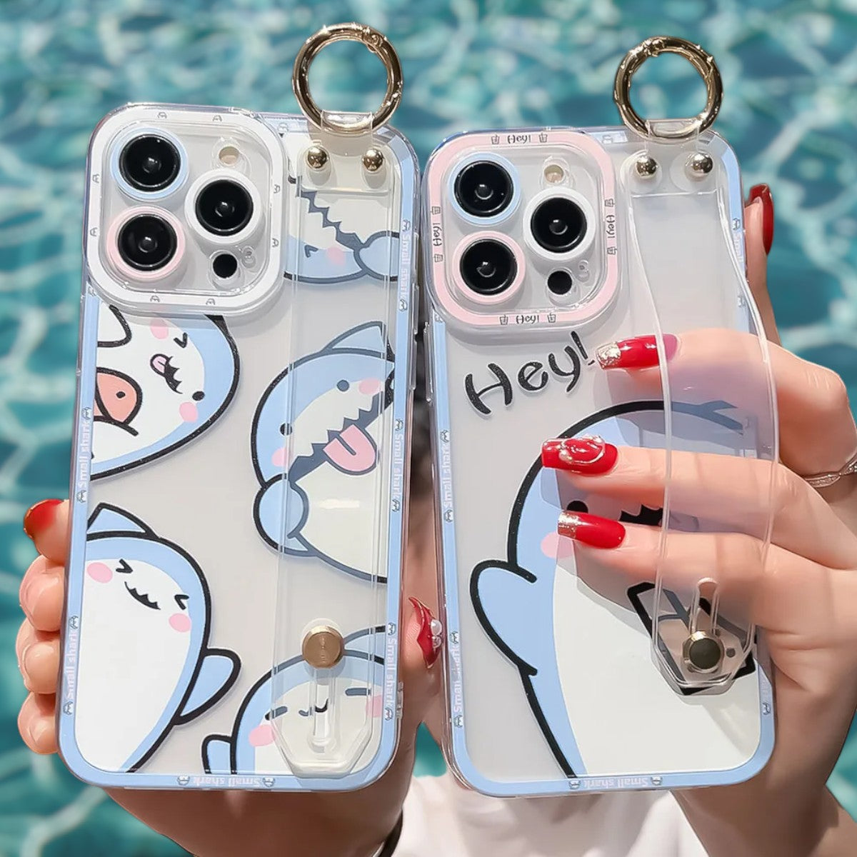 Charming Baby Sharks Grip & Stand Phone Cases-the lalezar