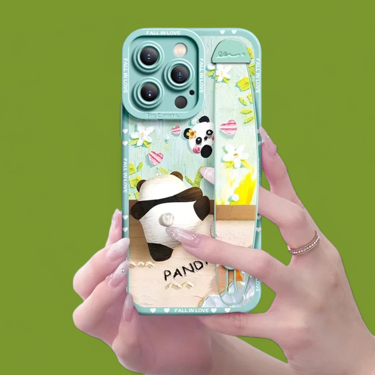 Panda Paradise Grip & Stand Case - II-the lalezar