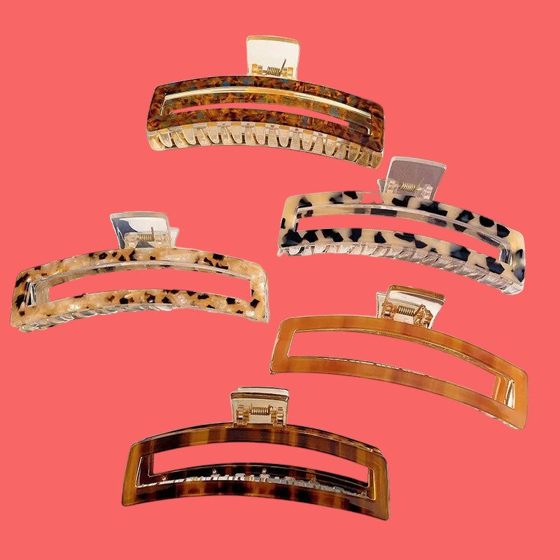 Vintage Elegance Acetate Hair Clip Collection-the lalezar