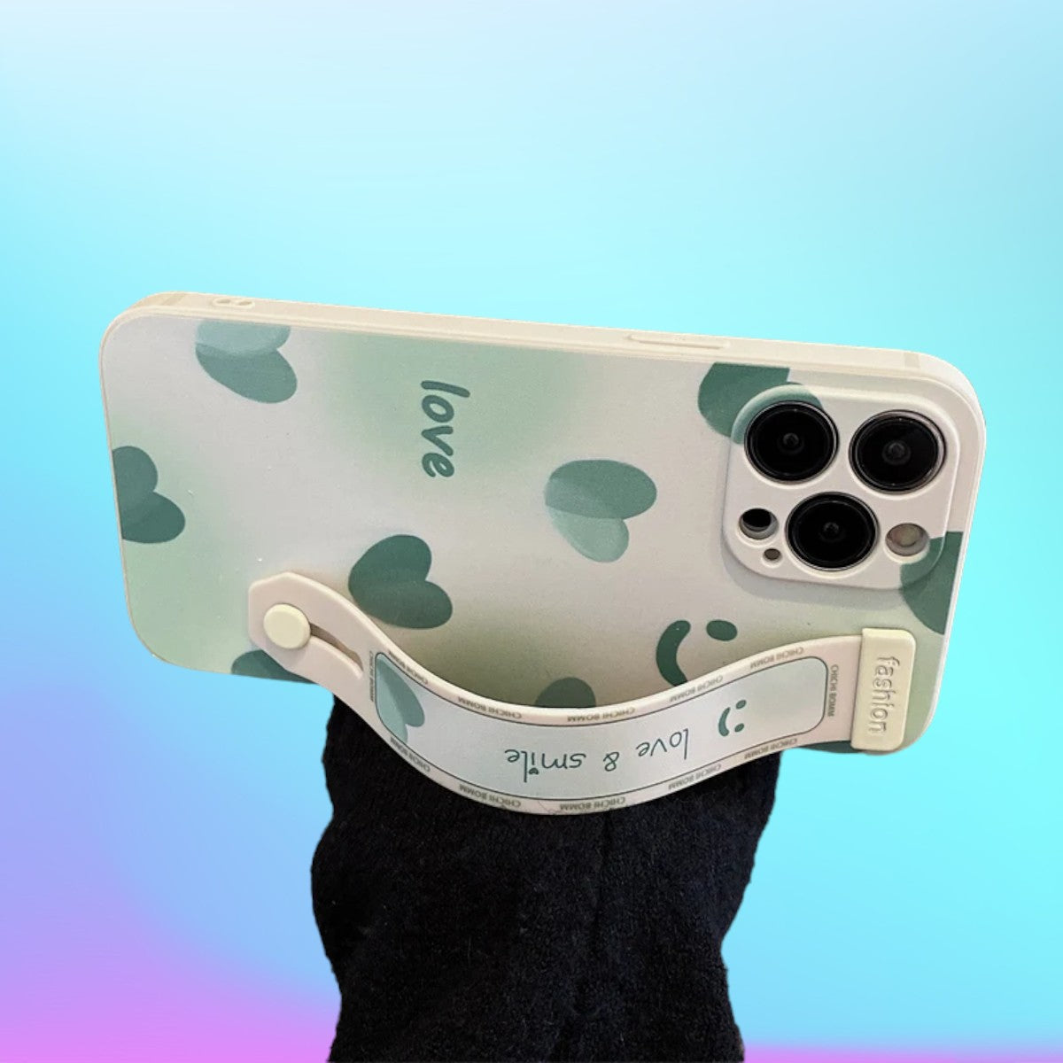 Minty Love & Smile Grip & Stand Case-the lalezar