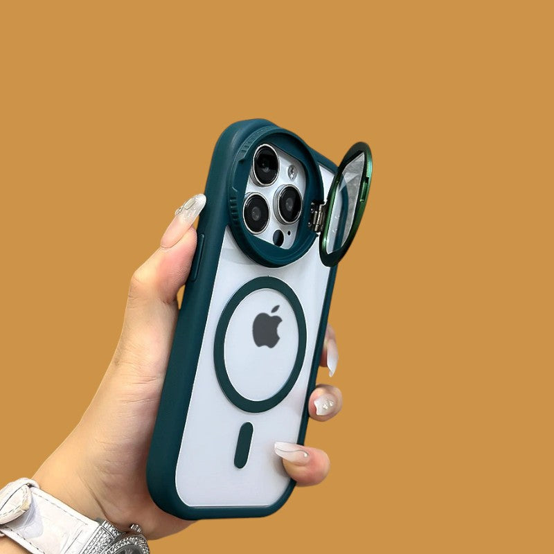 MagClear Shield – Magnetic Anti-Shock iPhone Case with Camera Cover-the lalezar