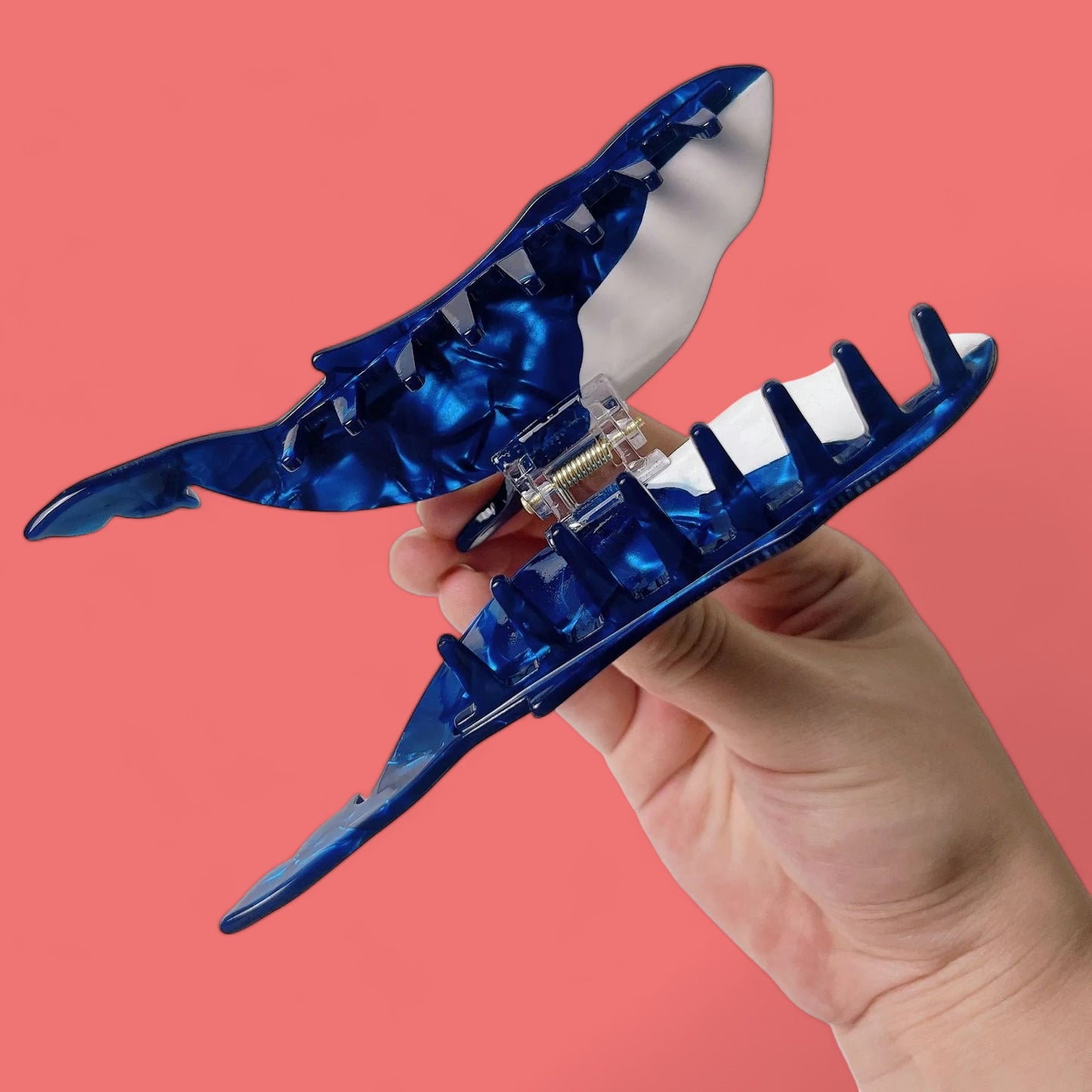 Blue Depths Whale Hair Clips-the lalezar