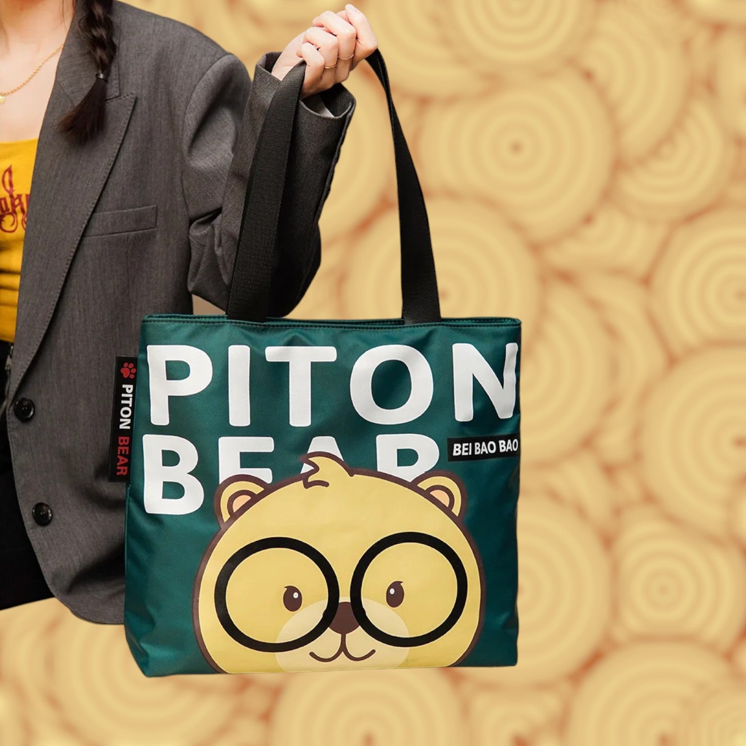 Charming Spectacled Bear Oxford Tote Bag - Spacious & Fashion-Forward-the lalezar