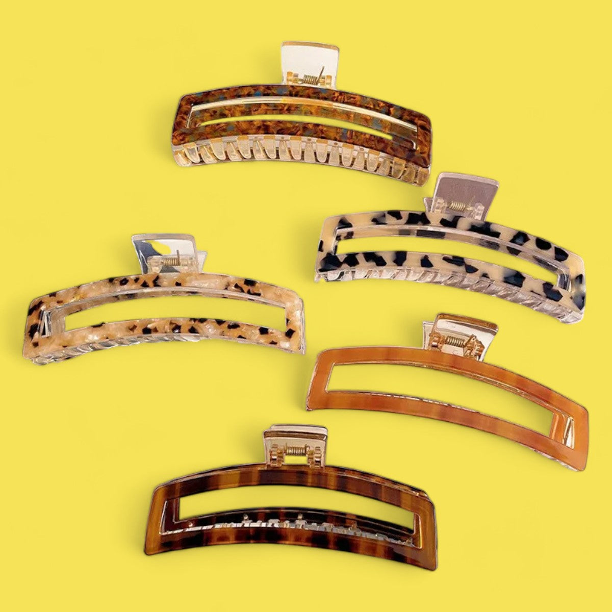 Vintage Elegance Acetate Hair Clip Collection-the lalezar