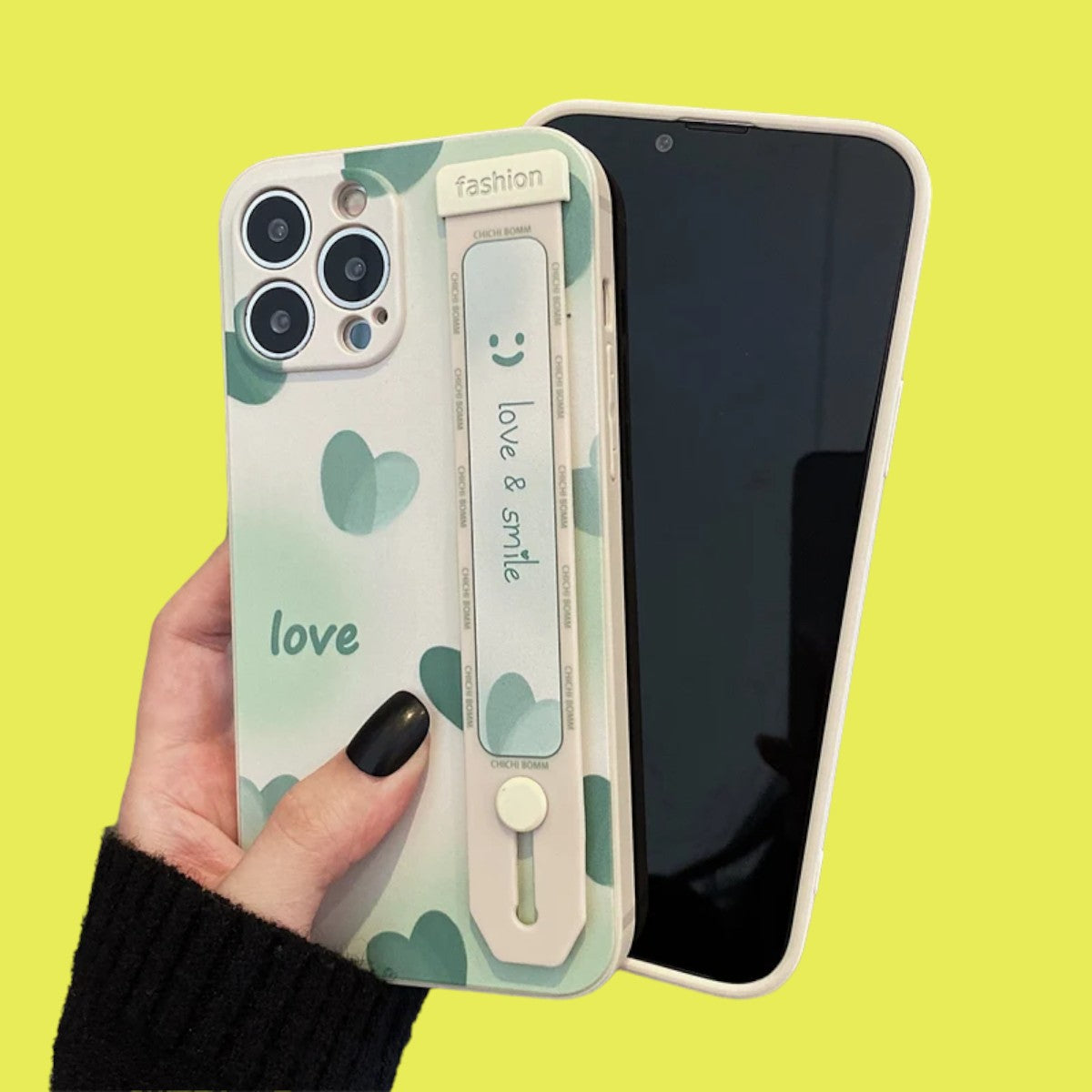 Minty Love & Smile Grip & Stand Case-the lalezar