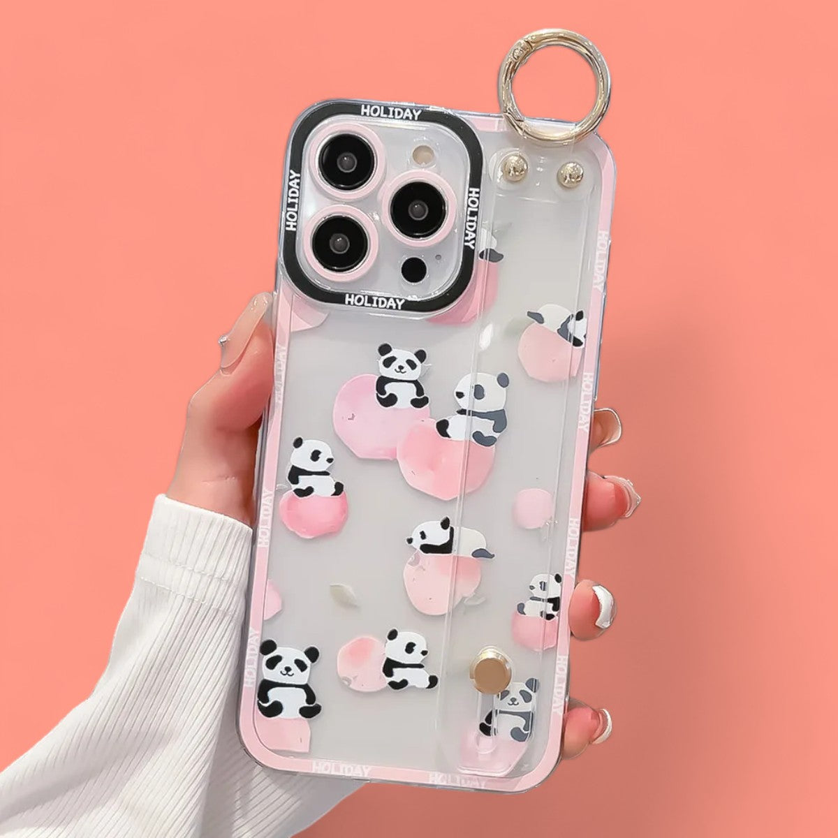 Panda Parade Grip & Stand Phone Case with Accessory Ring-the lalezar