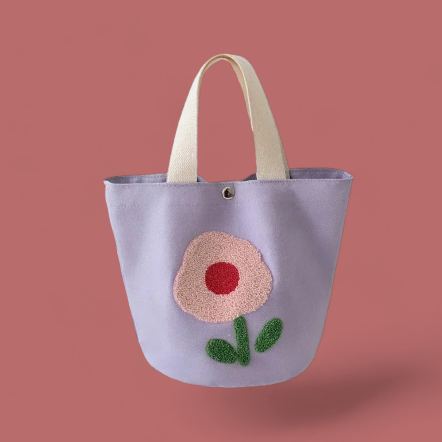 Canvas Embroidered outlet Floral Tote