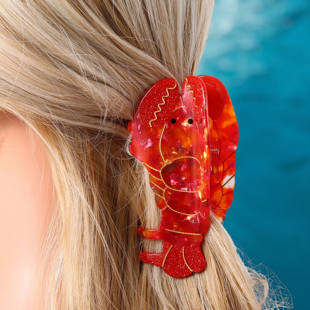 Cajun Charm Crawfish Hair Clip-the lalezar