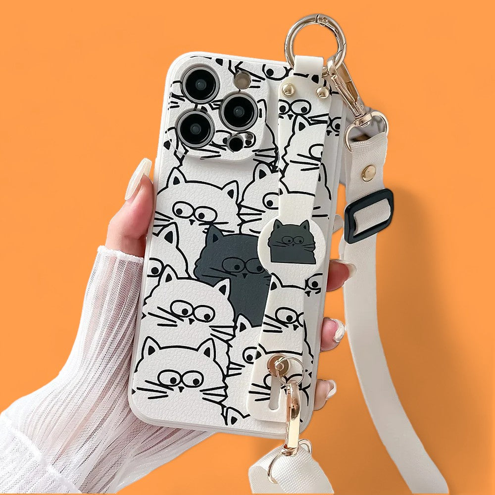 Purr-fect Companion Grip & Stand Long Strap Case-the lalezar