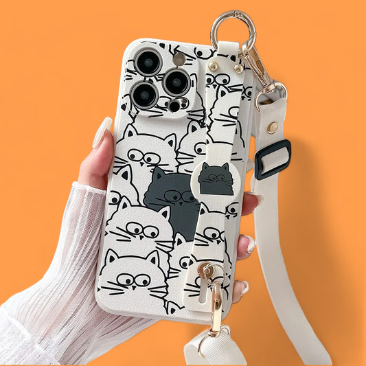 Purr-fect Companion Grip & Stand Long Strap Case-the lalezar