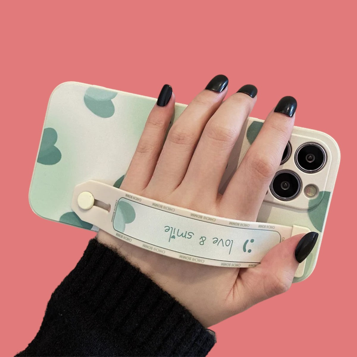 Minty Love & Smile Grip & Stand Case-the lalezar