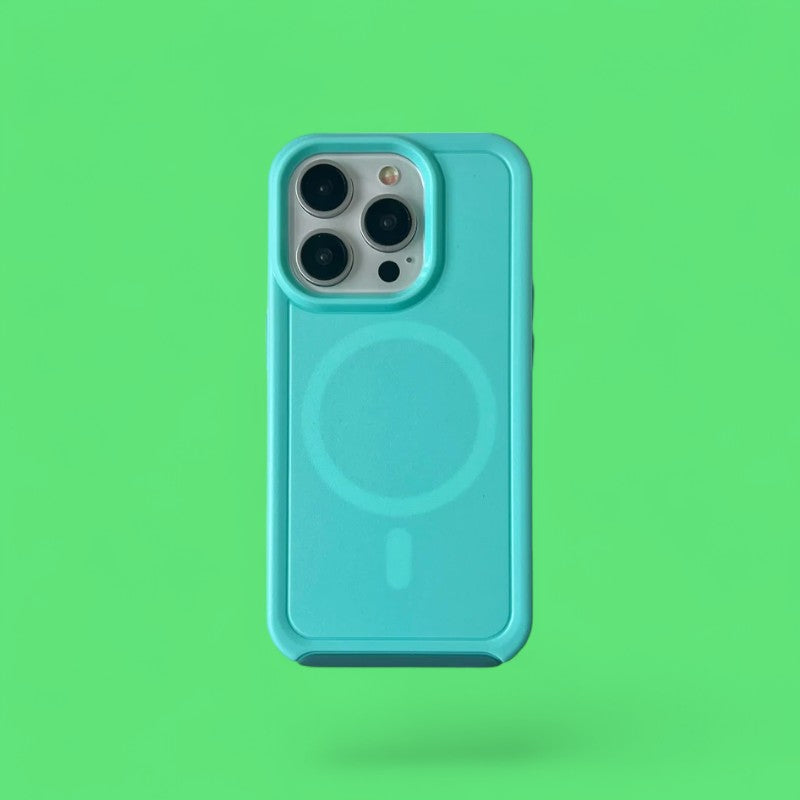 Neon Glow Hybrid MagSafe Case - Shockproof Matte Perfection-the lalezar