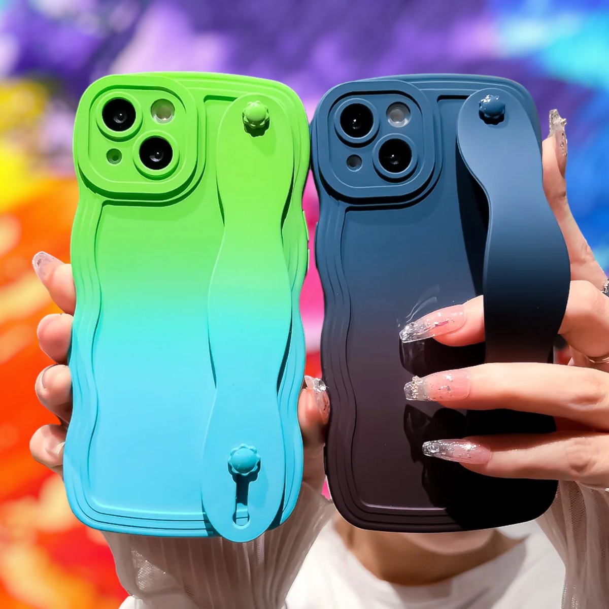 Chroma Clutch Grip & Stand Phone Cases-the lalezar