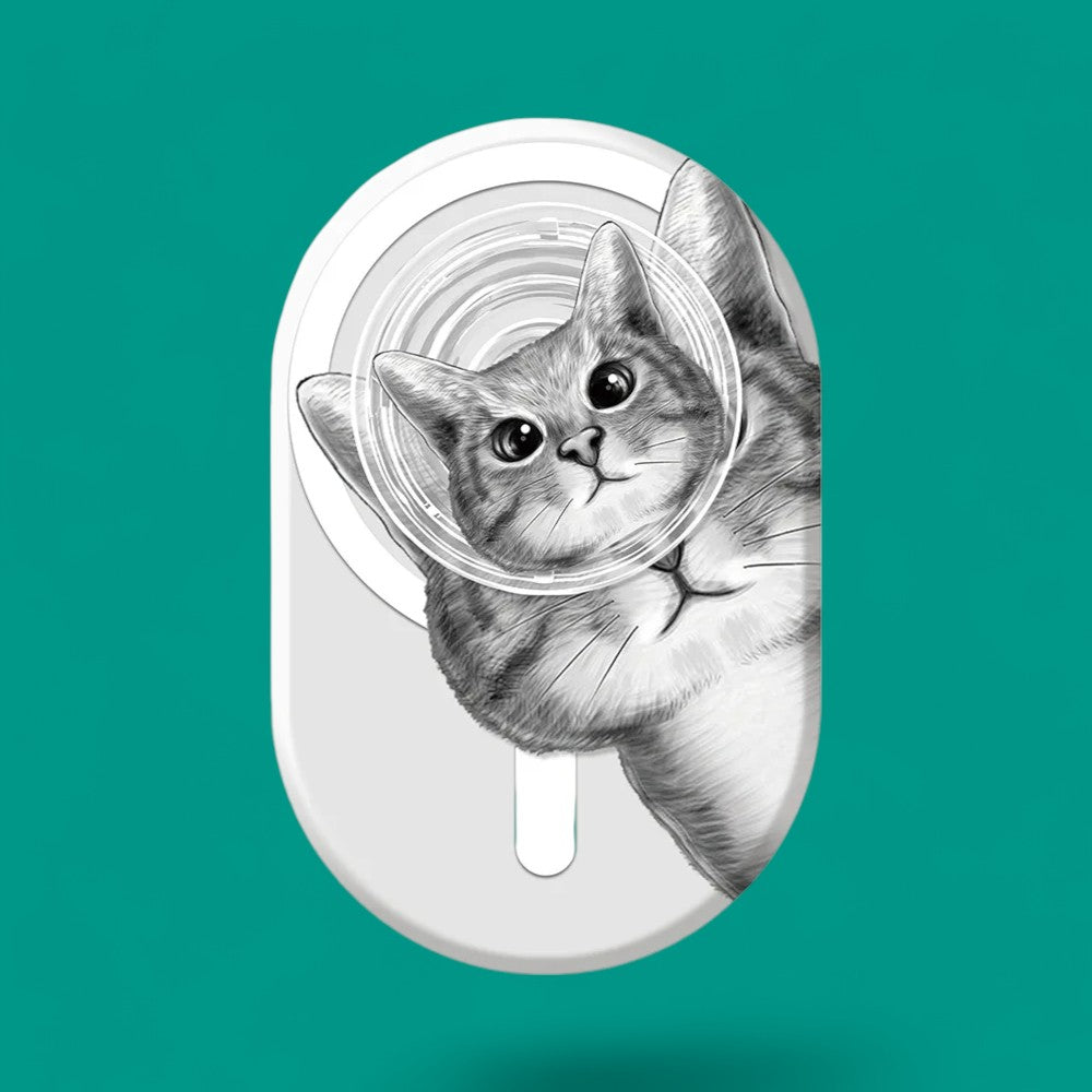 KittyGrip Magnetic Phone Holder – Playful Cat Collection for Cat Lovers-the lalezar