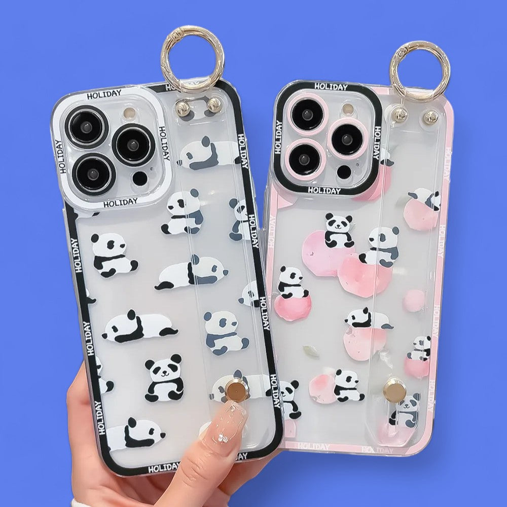 Panda Parade Grip & Stand Phone Case with Accessory Ring-the lalezar