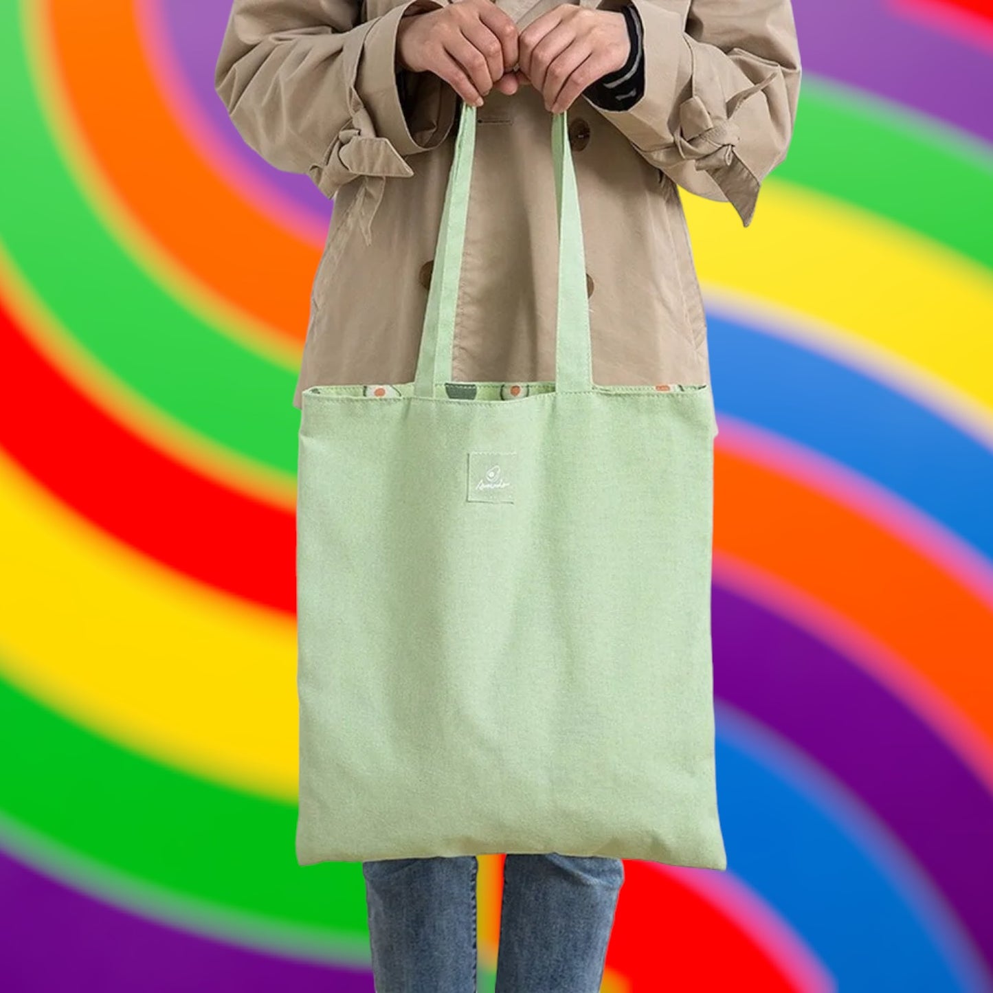 VersaStyle Cotton Canvas Tote Bag - Double-Sided Design for Every Mood-the lalezar