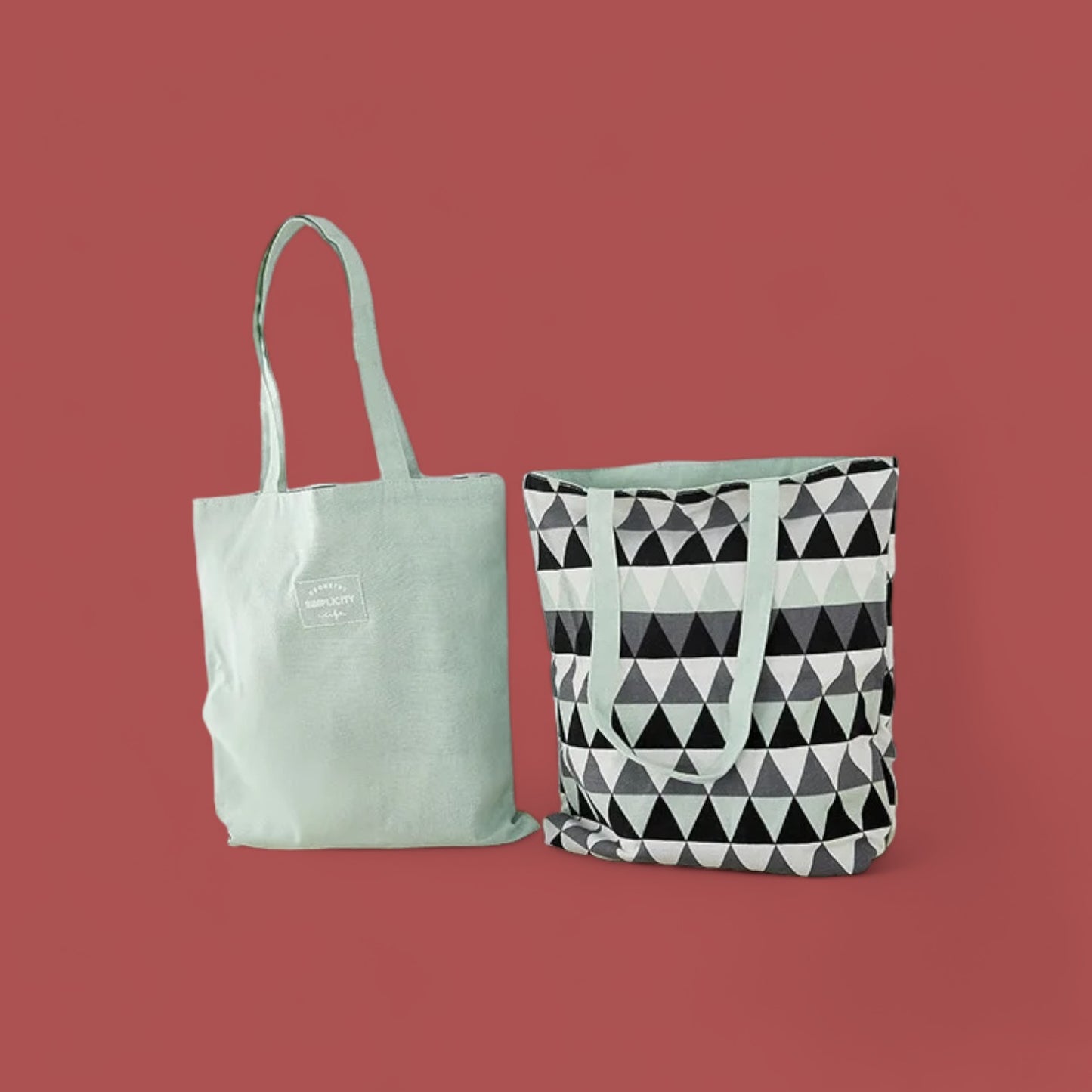 VersaStyle Cotton Canvas Tote Bag - Double-Sided Design for Every Mood-the lalezar