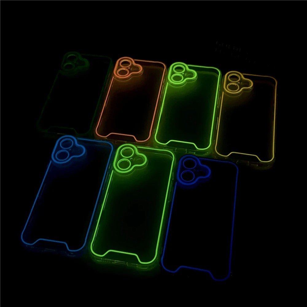 GlowGuard Neon Shockproof iPhone Case – Glow-in-the-Dark, Camera Shield & Anti-Scratch Armor-the lalezar