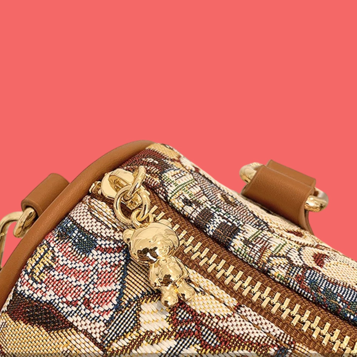 Bohemian Embroidered Canvas Crossbody Handheld Bag-the lalezar