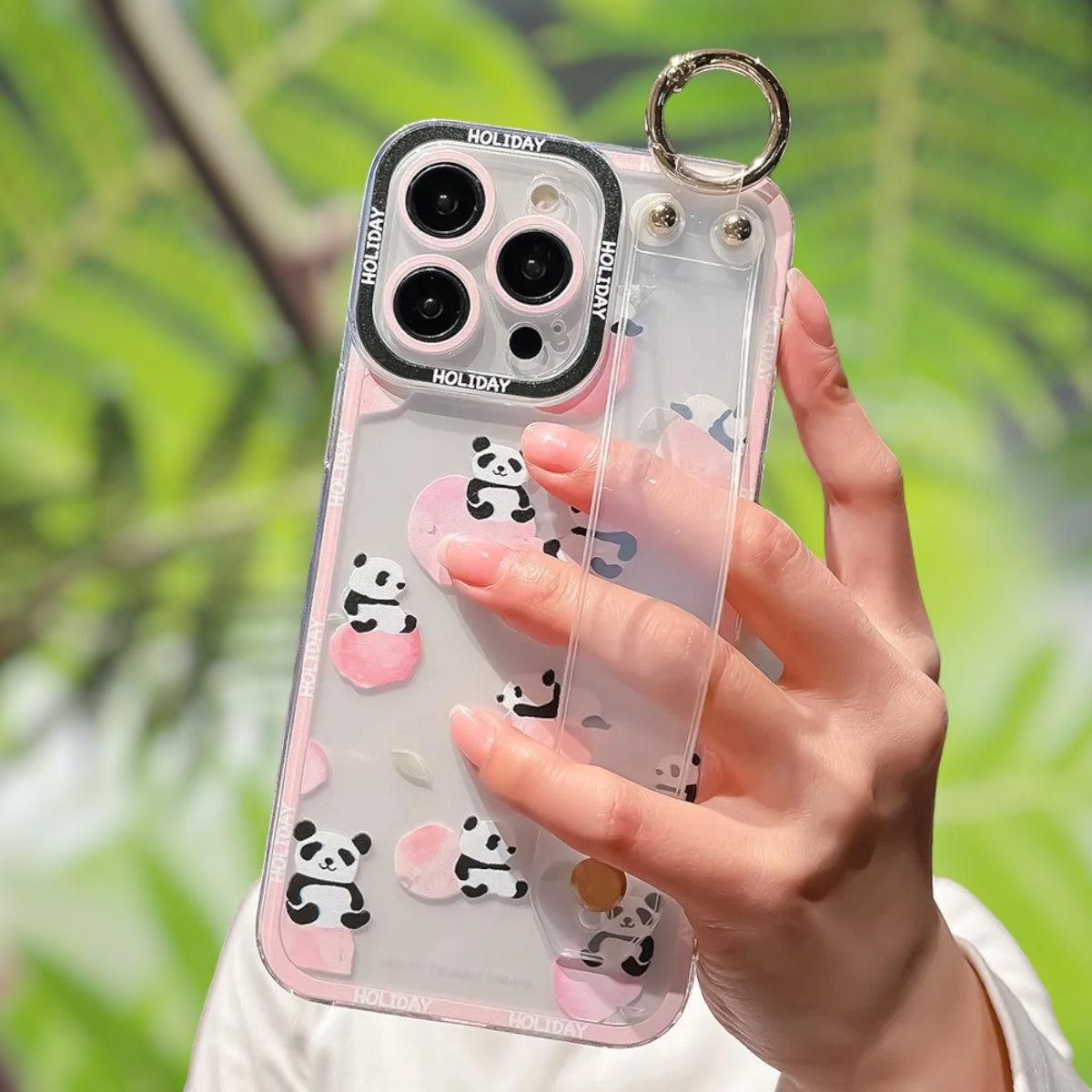 Panda Parade Grip & Stand Phone Case with Accessory Ring-the lalezar