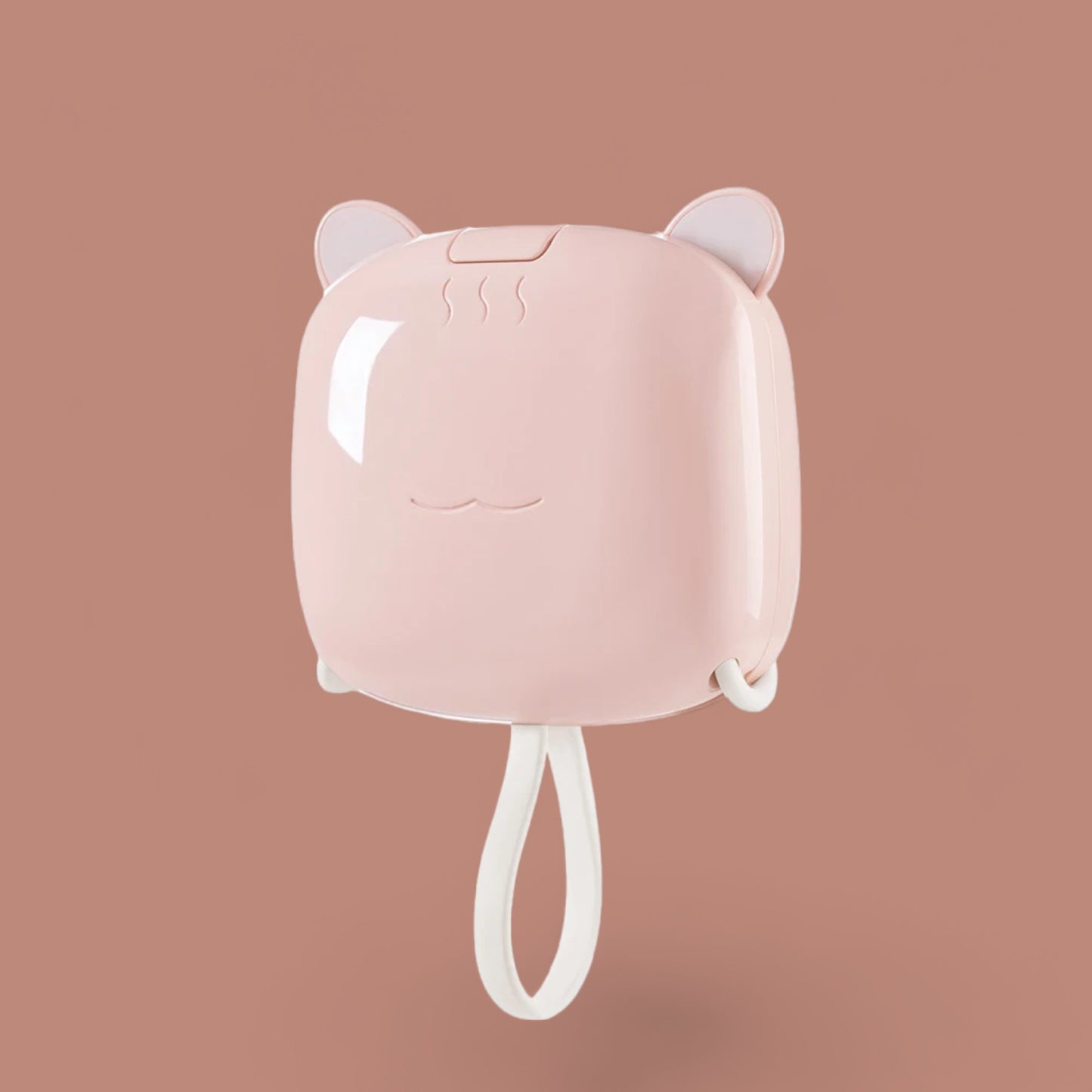 Chic Kitty Power: The Purrrfect 3-in-1 Portable Charger, Mirror & LED Light!-the lalezar