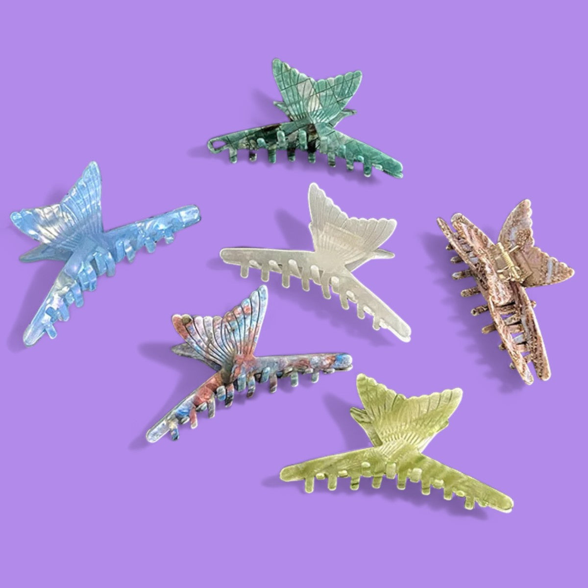 Oceanic Mermaid Tail Acetate Hair Clip Collection-the lalezar