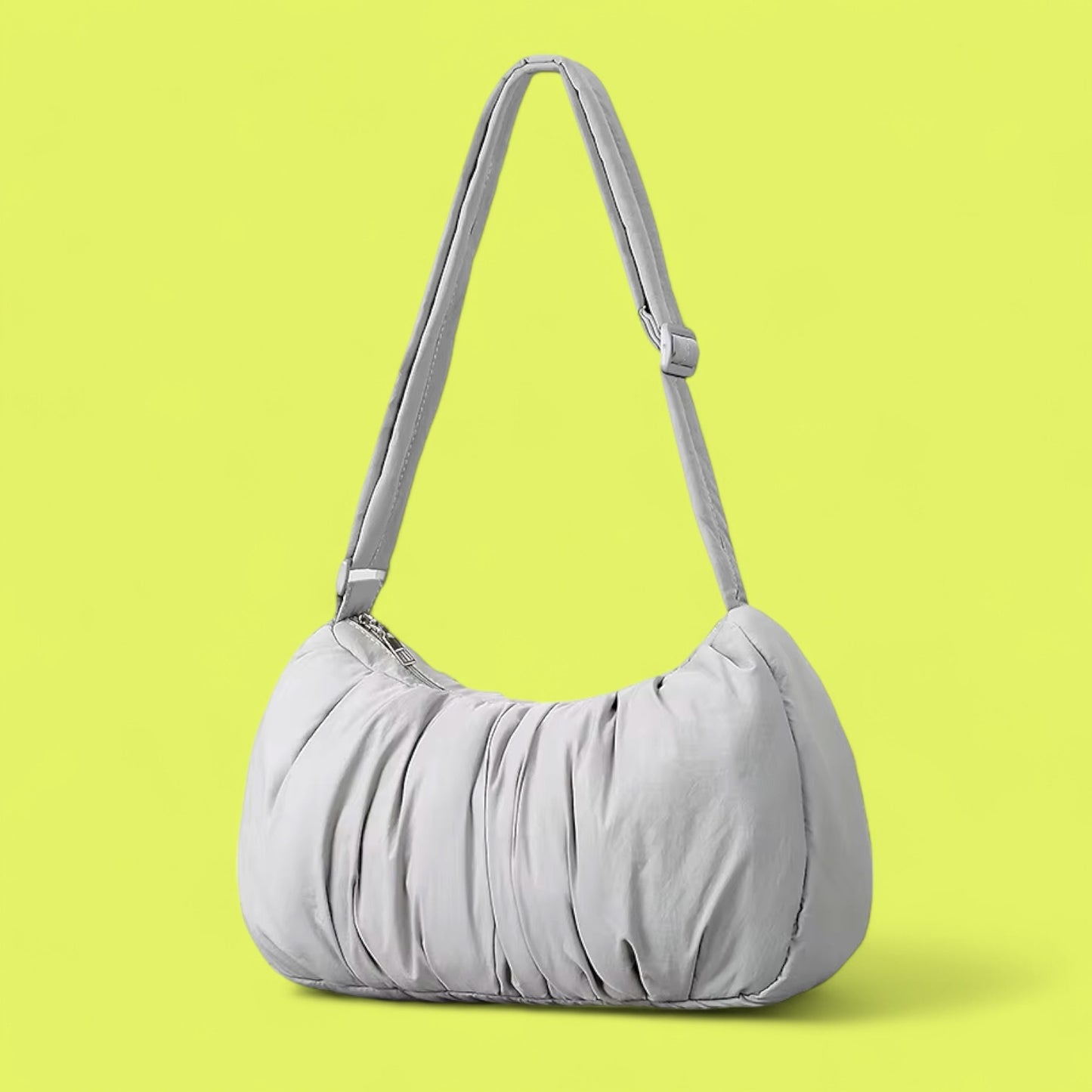 NightGlow Ruched Puffer Shoulder Bag