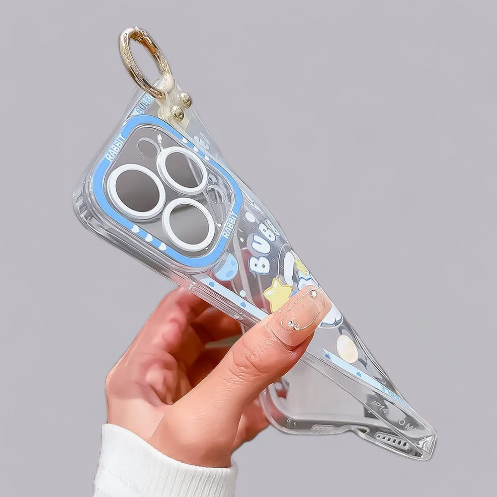 Dreamy Bubbles Grip & Strap with Ring Phone Case-the lalezar