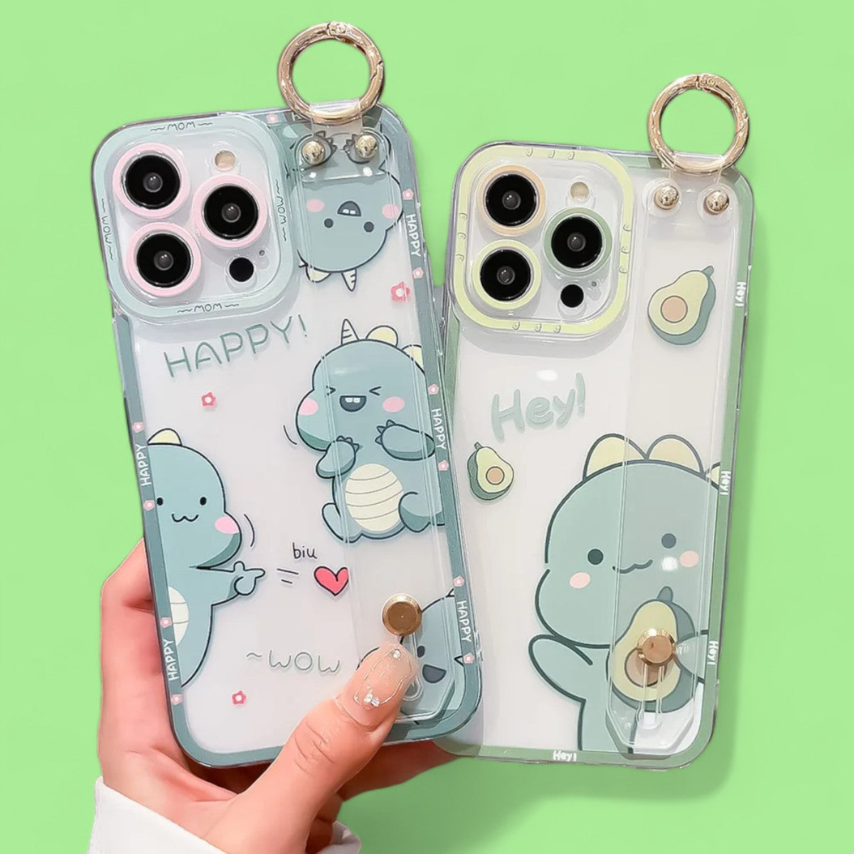 Dino Darling Grip & Stand Phone Cases-the lalezar