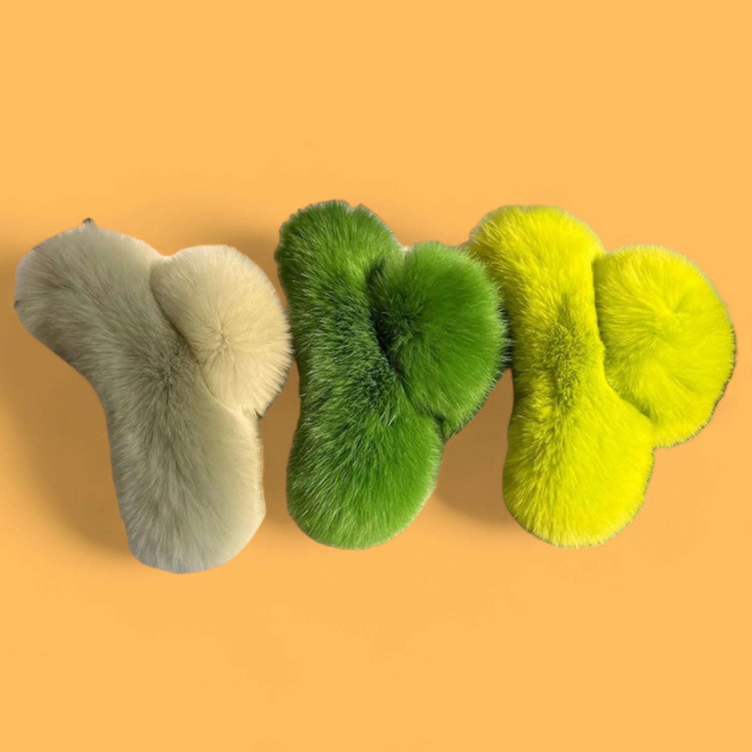 Plushy Lush Fuzz Hair Clips-the lalezar