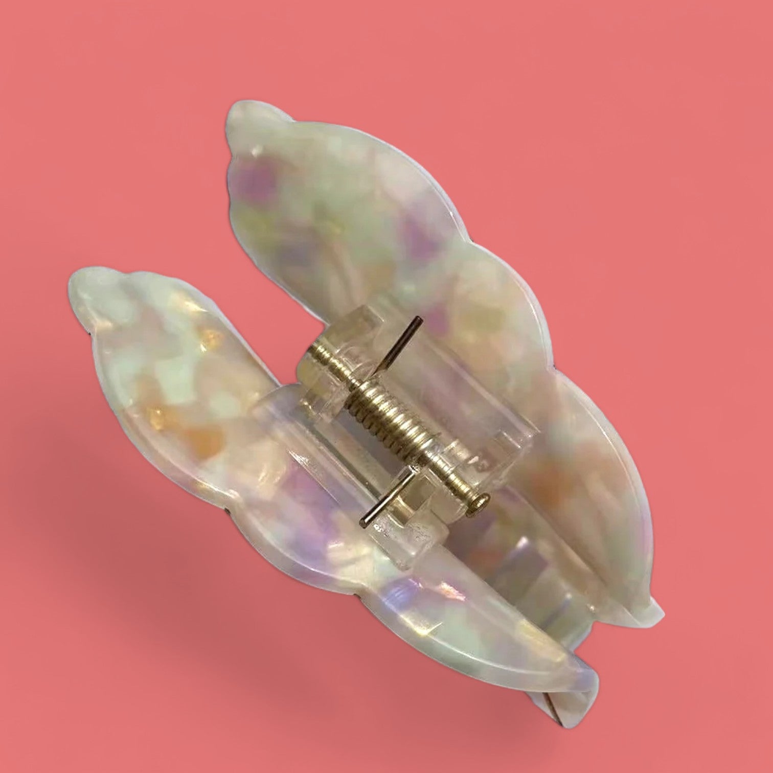 Luminous Shell Gleam Hair Clip-the lalezar