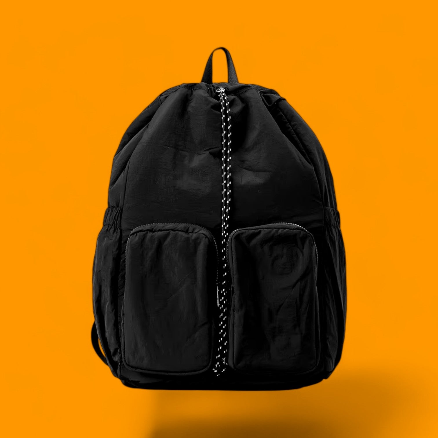 backpack with padding black front view