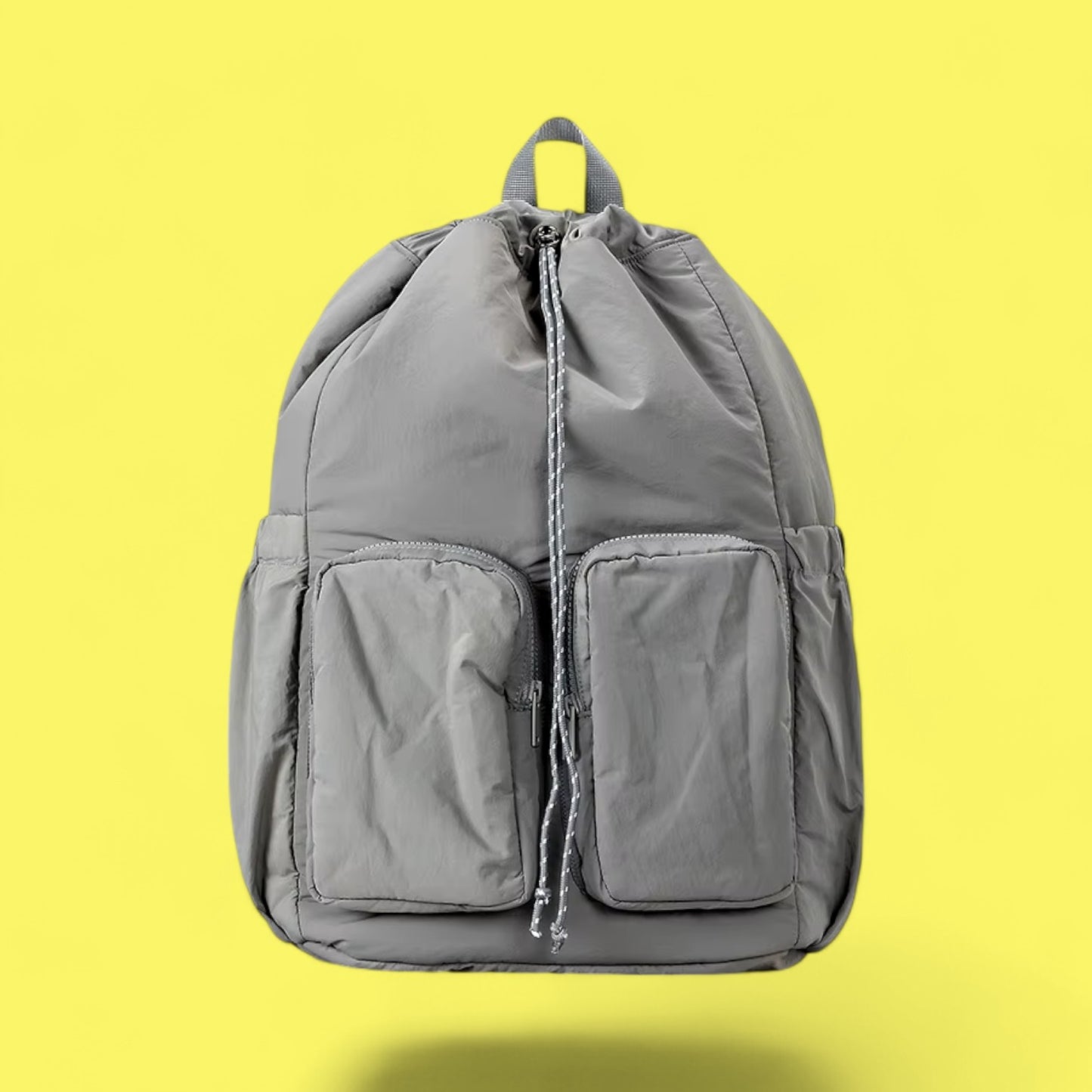 backpack with padding grey front view