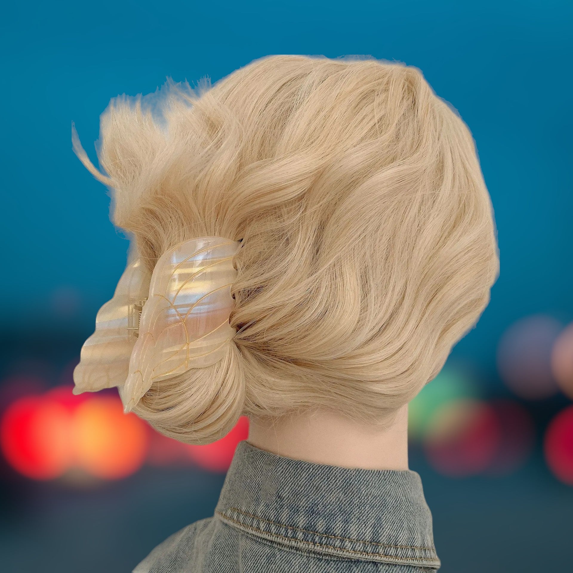 Luminous Shell Gleam Hair Clip-the lalezar